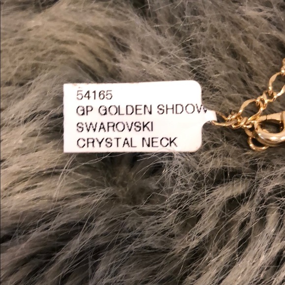 Golden Shadow Swarovski Crystal Necklace - Picture 4 of 4
